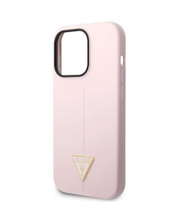 Guess Silicone Triangle iPhone 14 Pro 6.1" Case - Purple