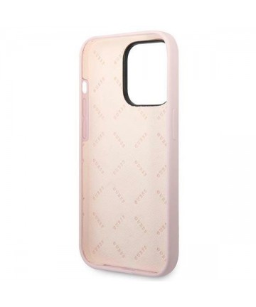 Guess Silicone Triangle iPhone 14 Pro 6.1" Case - Purple