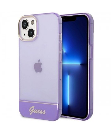 Guess Translucent iPhone 14 6.1" Case - Purple