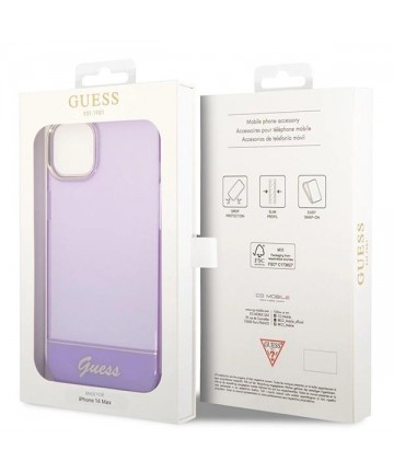 Guess Translucent iPhone 14 6.1" Case - Purple