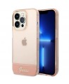 Guess Translucent iPhone 14 Pro Max 6.7" Case - Pink