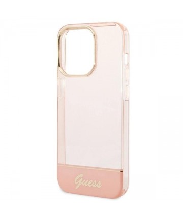 Guess Translucent iPhone 14 Pro Max 6.7" Case - Pink