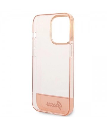 Guess Translucent iPhone 14 Pro Max 6.7" Case - Pink