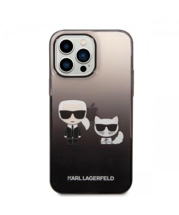 Karl Lagerfeld KLHCP14LTGKCK iPhone 14 Pro 6.1 "hardcase black / black Gradient Ikonik Karl & Choupette