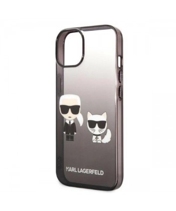 Karl Lagerfeld KLHCP14LTGKCK iPhone 14 Pro 6.1 "hardcase black / black Gradient Ikonik Karl & Choupette