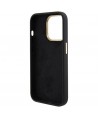 Guess Silicone Logo Strass 4G Case for iPhone 15 Pro - Black