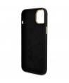 Guess Silicone Logo Strass 4G Case for iPhone 15 - Black