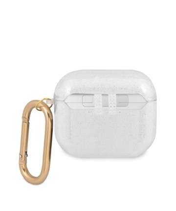 Guess GUA3UCG4GT AirPods 3 cover Transparent Glitter Collection