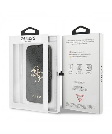 Guess GUBKP13X4GMGGR iPhone 13 Pro Max 6.7" gray/gray book 4G Big Metal Logo