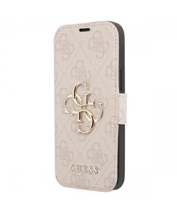 Guess GUBKP13X4GMGPI iPhone 13 Pro Max 6.7" pink/pink book 4G Big Metal Logo