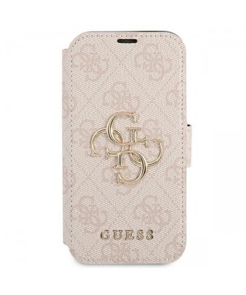 Guess GUBKP13X4GMGPI iPhone 13 Pro Max 6.7" pink/pink book 4G Big Metal Logo
