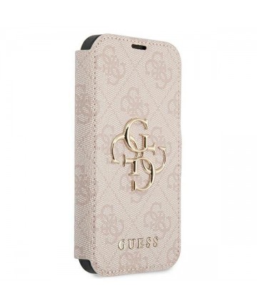 Guess GUBKP13X4GMGPI iPhone 13 Pro Max 6.7" pink/pink book 4G Big Metal Logo