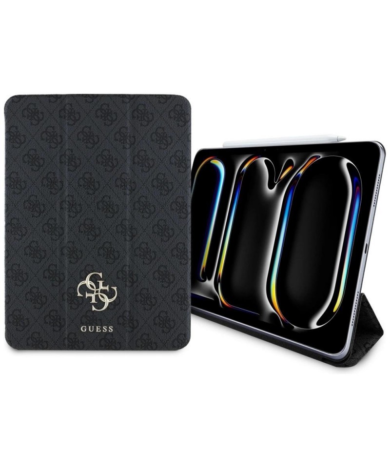 Guess GUFC11PM24PS4SGK iPad Pro 11" 2024 black/black Magnetic 4G Big Logo