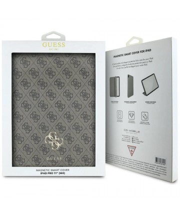 Guess GUFC11PM24PS4SGW iPad Pro 11" 2024 brown Magnetic 4G Big Logo