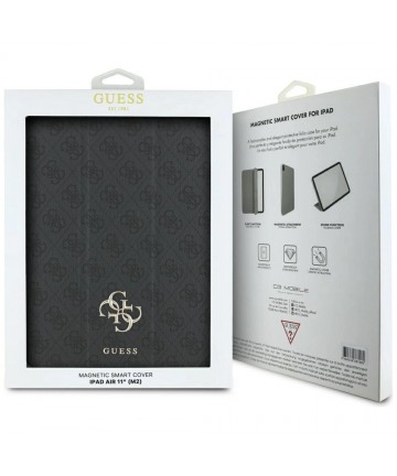Guess GUFC11RM24PS4SGK iPad Air 11" 2024 black/black Magnetic 4G Big Logo