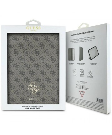 Guess GUFC11RM24PS4SGW iPad Air 11" 2024 brown/brown Magnetic 4G Big Logo