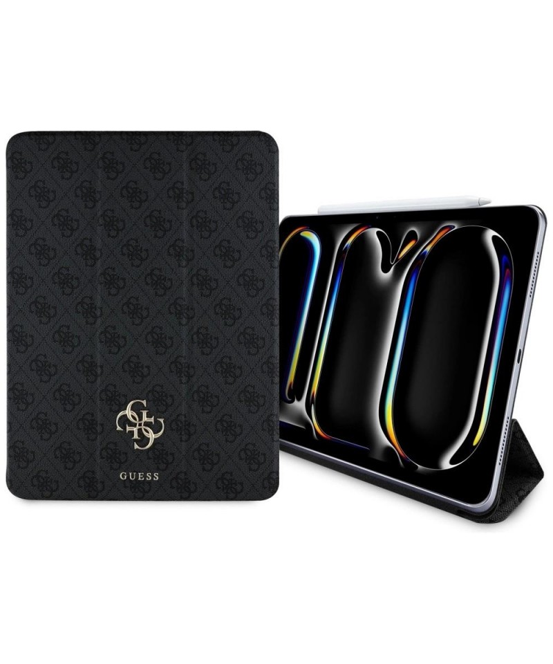 Guess GUFC13PM24PS4SGK iPad Pro 13" 2024 black/black Magnetic 4G Big Logo
