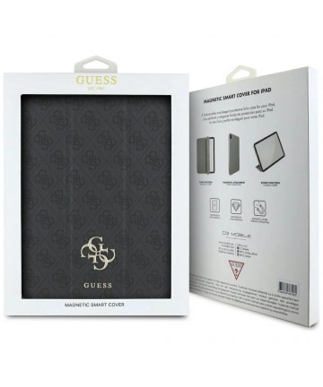 Guess GUFC13PM24PS4SGK iPad Pro 13" 2024 black/black Magnetic 4G Big Logo