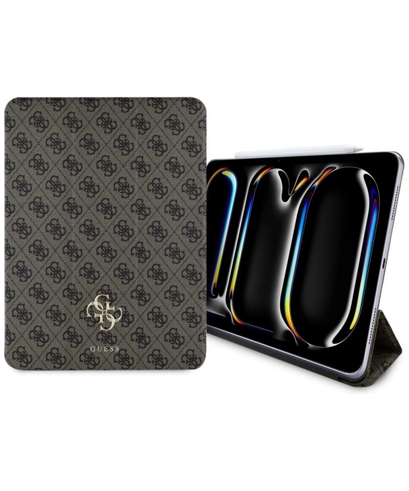 Guess GUFC13PM24PS4SGW iPad Pro 13" 2024 brown Magnetic 4G Big Logo