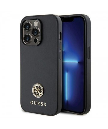 Guess GUHCP13XPS4DGPK iPhone 13 Pro Max 6.7" black/black hardcase Strass Metal Logo