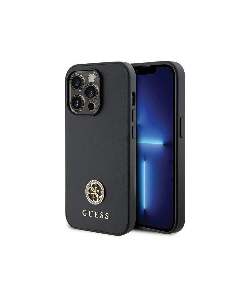 Guess GUHCP13XPS4DGPK iPhone 13 Pro Max 6.7" black/black hardcase Strass Metal Logo