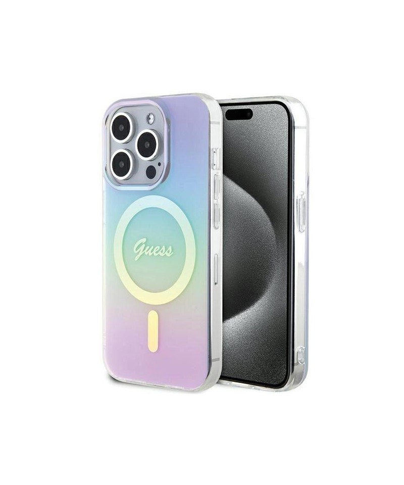 Guess GUHMP15LHITSU iPhone 15 Pro 6.1" purple/purple hardcase IML Iridescent MagSafe