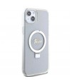 Guess GUHMP15MHRSGSD iPhone 15 Plus / 14 Plus 6.7" transparent/transparent hardcase Ring Stand Script Glitter MagSafe