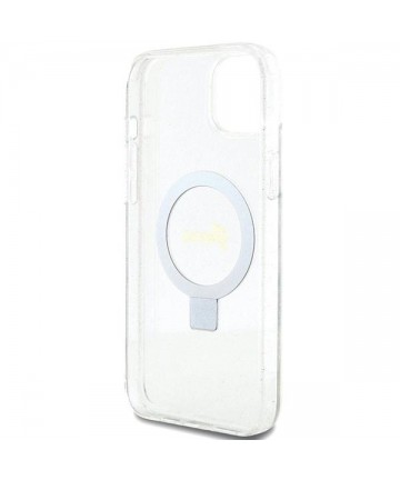 Guess GUHMP15MHRSGSD iPhone 15 Plus / 14 Plus 6.7" transparent/transparent hardcase Ring Stand Script Glitter MagSafe