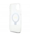 Guess GUHMP15MHRSGSD iPhone 15 Plus / 14 Plus 6.7" transparent/transparent hardcase Ring Stand Script Glitter MagSafe