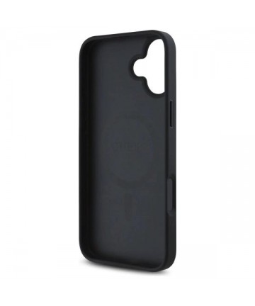 Guess GUHMP16SP4ROPEMCK iPhone 16 6.1" black/black hardcase 4G Flowers Print MagSafe