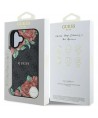 Guess GUHMP16SP4ROPEMCK iPhone 16 6.1" black/black hardcase 4G Flowers Print MagSafe