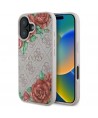Guess GUHMP16SP4ROPEMCP iPhone 16 6.1" pink/pink hardcase 4G Flowers Print MagSafe