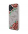 Guess GUHMP16SP4ROPEMCP iPhone 16 6.1" pink/pink hardcase 4G Flowers Print MagSafe