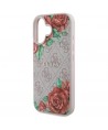 Guess GUHMP16SP4ROPEMCP iPhone 16 6.1" pink/pink hardcase 4G Flowers Print MagSafe