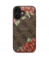 Guess GUHMP16SP4ROPEMCW iPhone 16 6.1" brown/brown hardcase 4G Flowers Print MagSafe