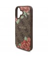 Guess GUHMP16SP4ROPEMCW iPhone 16 6.1" brown/brown hardcase 4G Flowers Print MagSafe