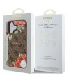 Guess GUHMP16SP4ROPEMCW iPhone 16 6.1" brown/brown hardcase 4G Flowers Print MagSafe