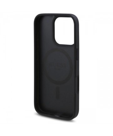 Guess GUHMP16XP4ROPEMCK iPhone 16 Pro Max 6.9" black/black hardcase 4G Flowers Print MagSafe
