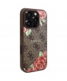 Guess GUHMP16XP4ROPEMCW iPhone 16 Pro Max 6.9" brown/brown hardcase 4G Flowers Print MagSafe
