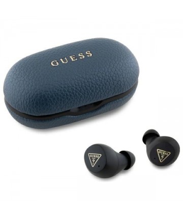 Guess Bluetooth headphones GUTWSPGTSPSB TWS + docking station blue/blue Grained Classic Logo