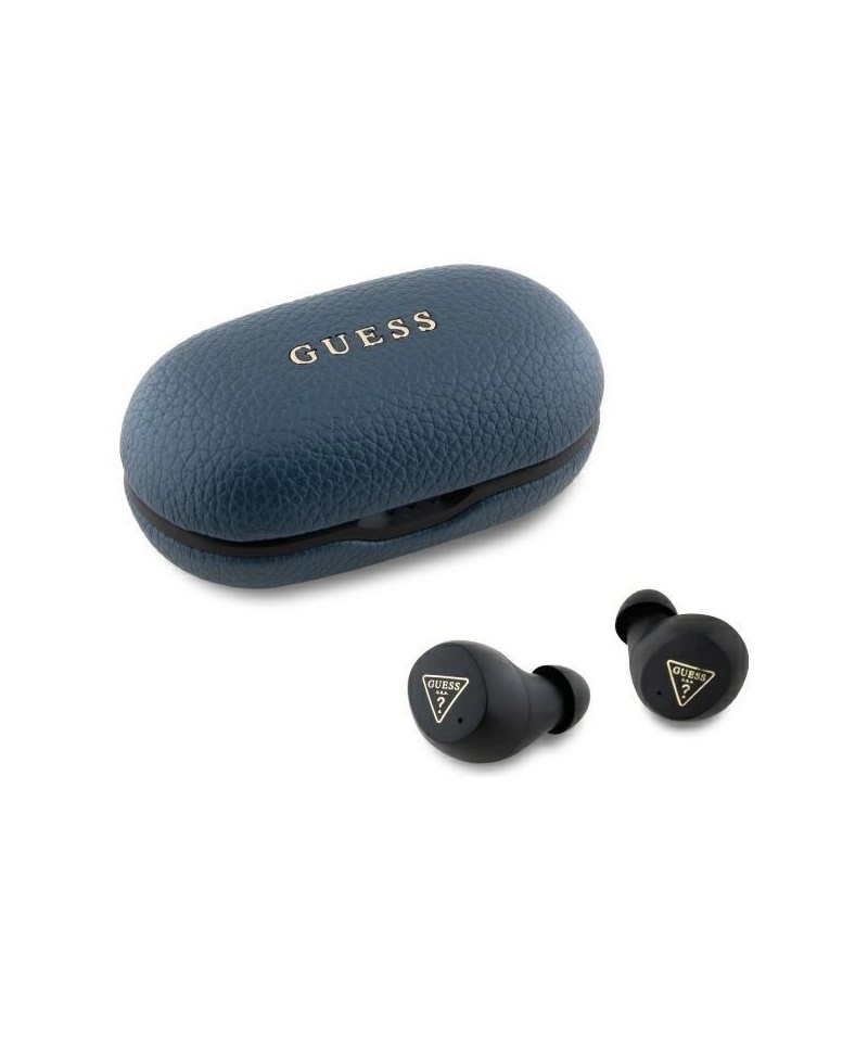 Guess Bluetooth headphones GUTWSPGTSPSB TWS + docking station blue/blue Grained Classic Logo