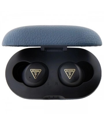 Guess Bluetooth headphones GUTWSPGTSPSB TWS + docking station blue/blue Grained Classic Logo
