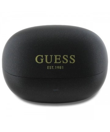 Guess Bluetooth headphones GUTWST88MCTGK TWS + docking station black/black Capsule Printed Logo