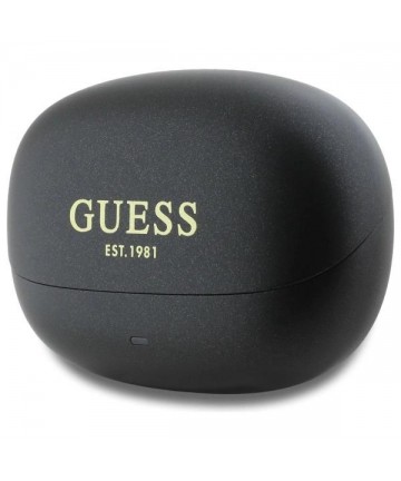 Guess Bluetooth headphones GUTWST88MCTGK TWS + docking station black/black Capsule Printed Logo