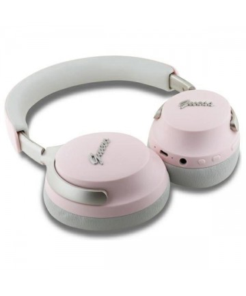 Guess Bluetooth ANC/ENC Headphones GUBHC22PSBCSMP Pink DB Metal Script Logo