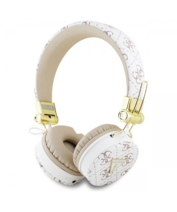 Guess Bluetooth ENC GUBH70E4PTMH on-ear headphones white 4G Triangle Round Shape