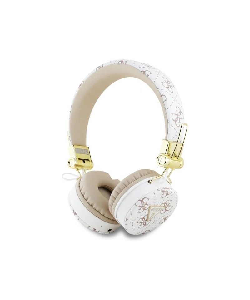 Guess Bluetooth ENC GUBH70E4PTMH on-ear headphones white 4G Triangle Round Shape