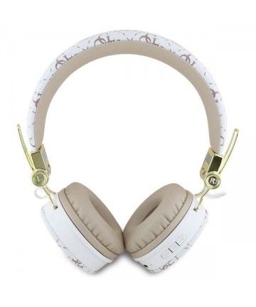 Guess Bluetooth ENC GUBH70E4PTMH on-ear headphones white 4G Triangle Round Shape