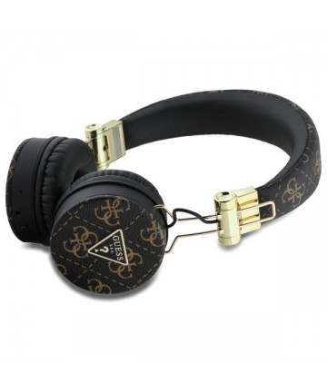 Guess Bluetooth ENC GUBH70E4PTMK on-ear headphones black/black 4G Triangle Round Shape
