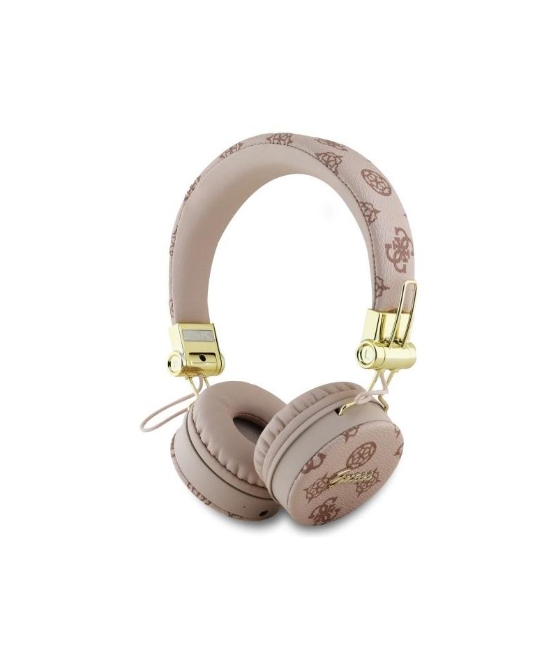 Guess Bluetooth ENC GUBH70EPOSMW Brown/Brown Peony Script Round Shape Headphones
